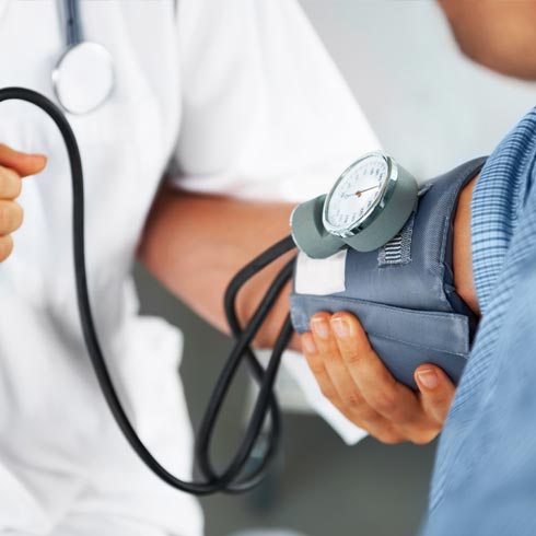 Patient Getting blood pressure taken