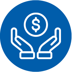 Financial support icon