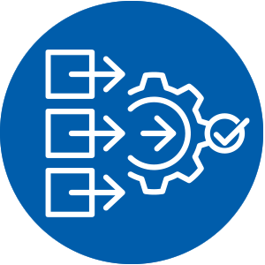 Setup icon with gears and checkboxes