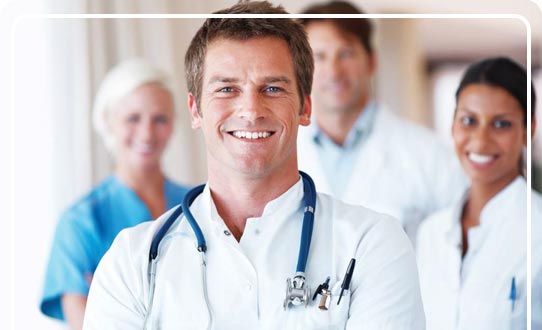 Team of physicians and nurses