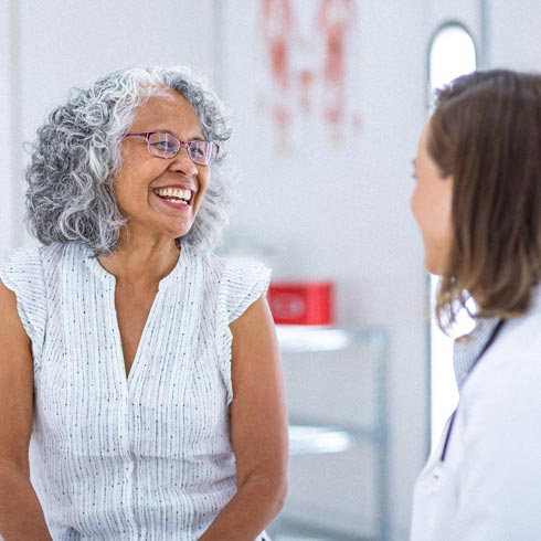Female Doctor consulting with a female patient